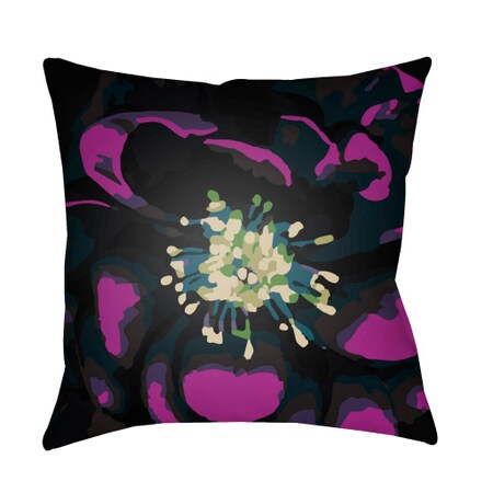 Surya Abstract Floral Multicolor 18 x 18-Inch Pillow